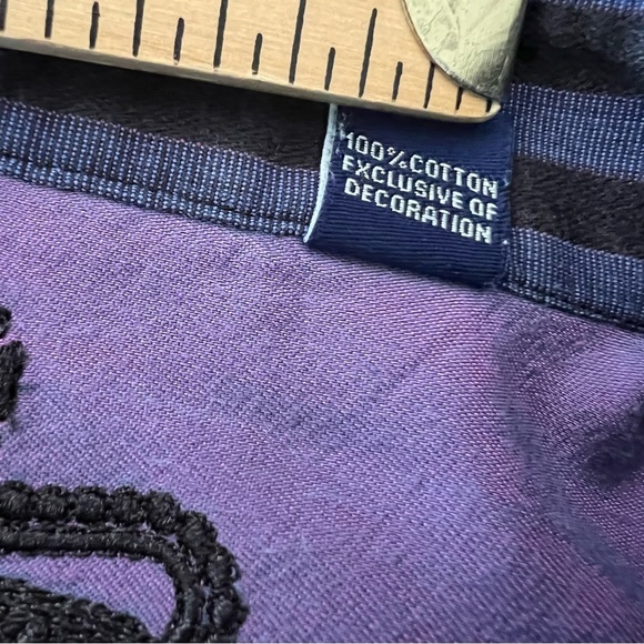 Robert Graham Button Shirt Mens XL Black Blue Dot Striped Flip Cuff Long Sleeve - Picture 15 of 15